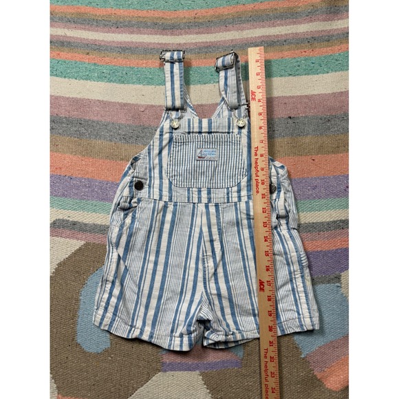 Vintage OshKosh Striped Short Overalls – 3T - Picture 5 of 7